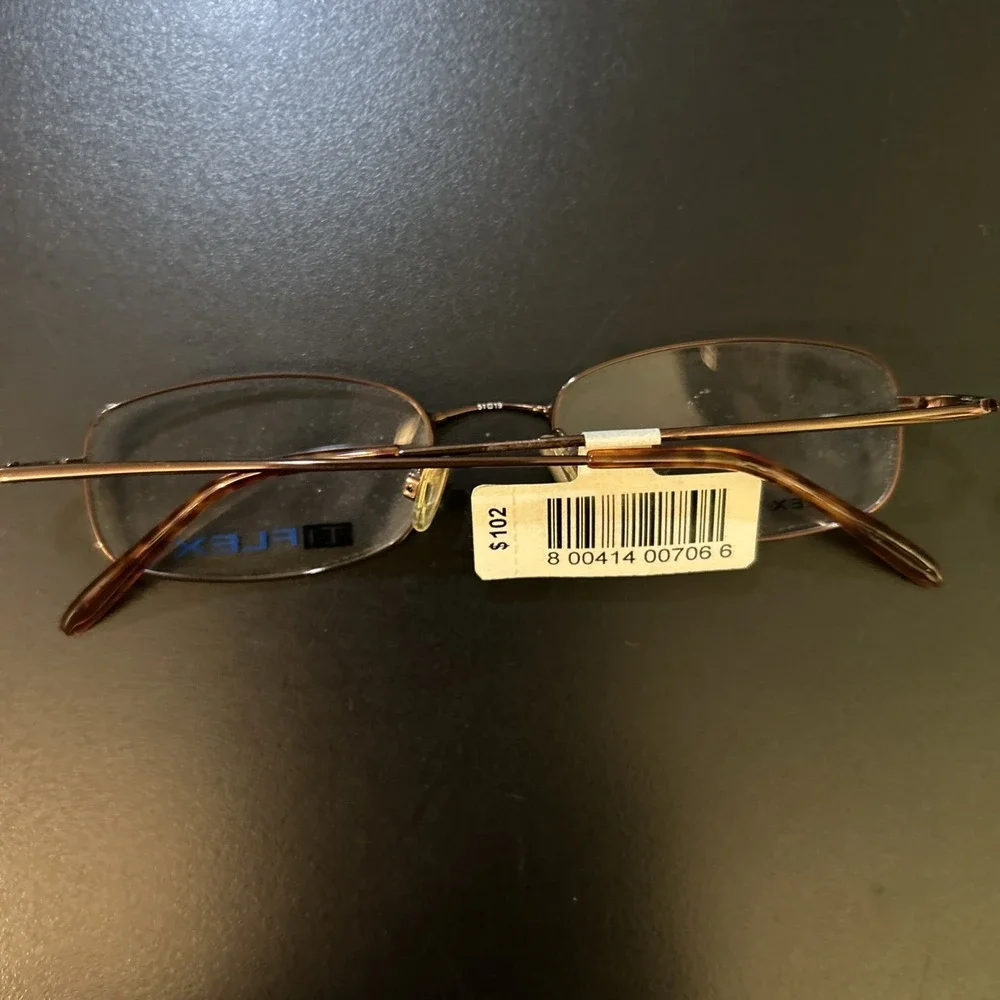 TI FLEX EYEWEAR 1503 218 COGNAC BROWN 51/19/145 FLEX TITANIUM EYEGLASSES Frames